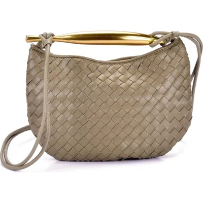 Adornia Woven Convertible Crossbody Bag In Brown