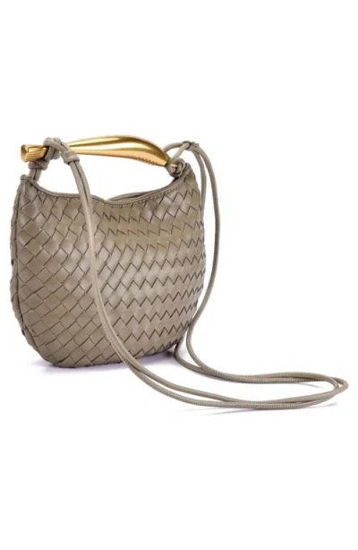 Adornia Woven Convertible Crossbody Bag In Brown
