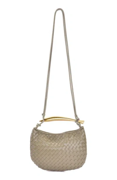 Adornia Woven Convertible Crossbody Bag In Brown