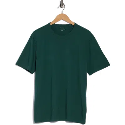 Vince Cotton Crewneck T-shirt In Green