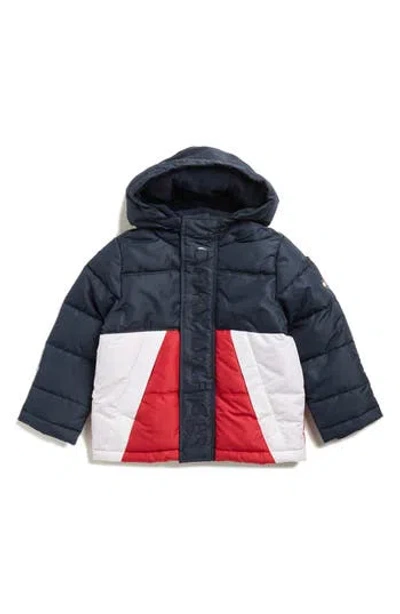 Tommy Hilfiger Boys 8-20 Color Block Puffer Jacket In Multi