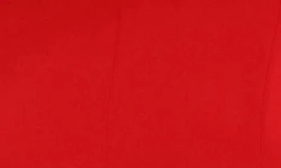 London Times Gold Button Fit & Flare Dress In Red