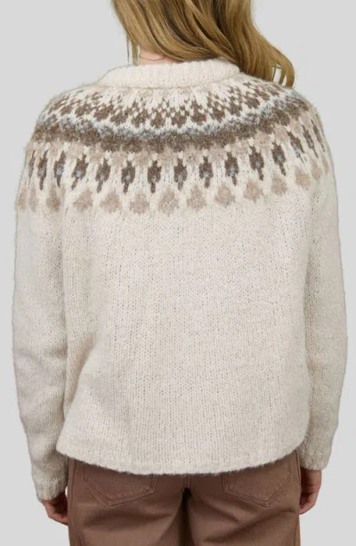 Blu Pepper Pattern Cardigan In Multi