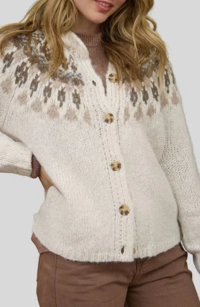 Blu Pepper Pattern Cardigan In Multi