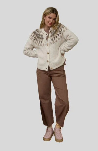 Blu Pepper Pattern Cardigan In Multi