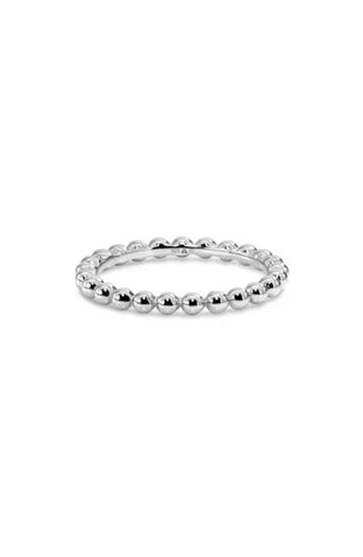 Devata Beaded Ball Ring In Metallic