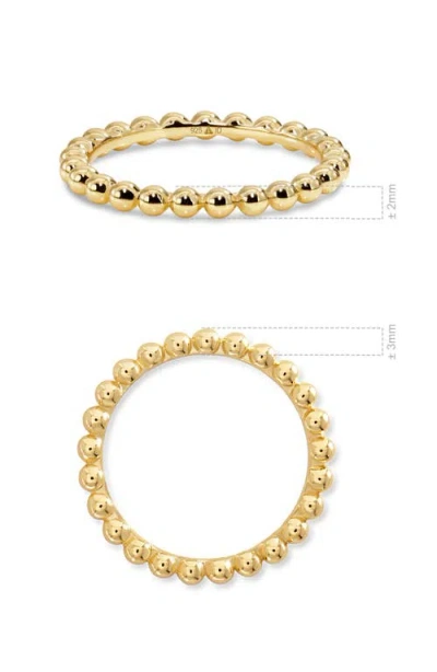 Devata Beaded Ball Ring In Gold