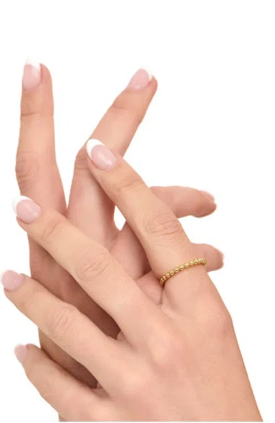 Devata Beaded Ball Ring In Gold