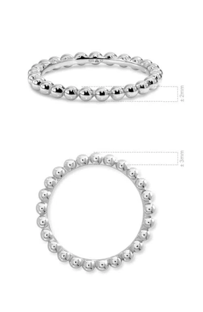 Devata Beaded Ball Ring In Metallic
