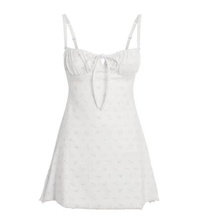 Skims Logo Pointelle In White