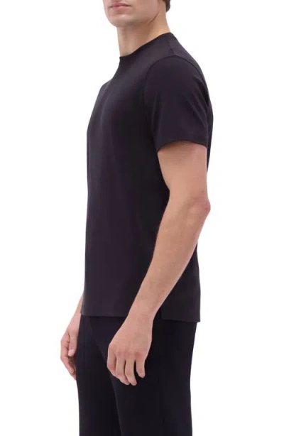 Bugatchi Hank Solid Pima Cotton T-shirt In Black
