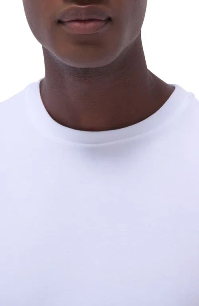 Bugatchi Hank Solid Pima Cotton T-shirt In White