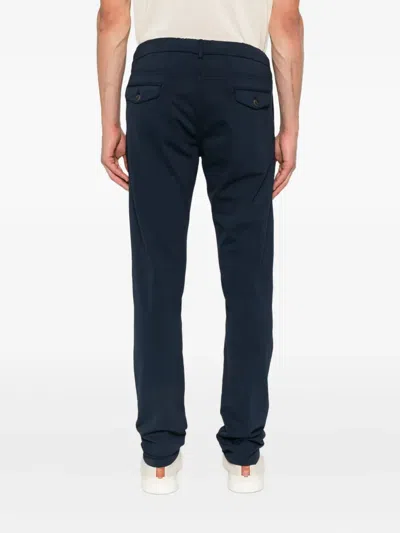 Eleventy Drawstring Trousers In Blue
