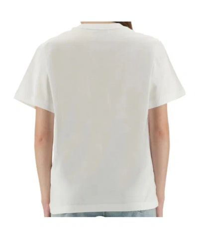 Moschino Jeans T Shirt With Print In Animal Print