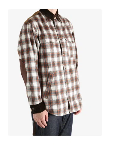 Junya Watanabe Check Overshirt Jacket Jackets And Coats Brown In Brown