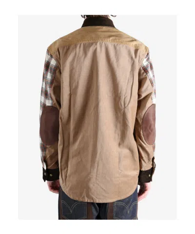 Junya Watanabe Check Overshirt Jacket Jackets And Coats Brown In Brown