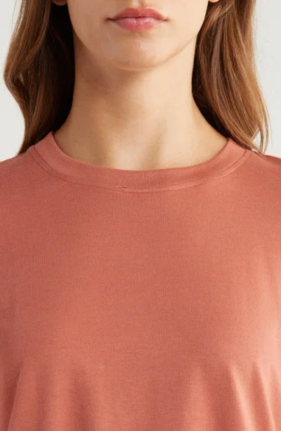 Free Fly Current Boxy T-shirt In Brown