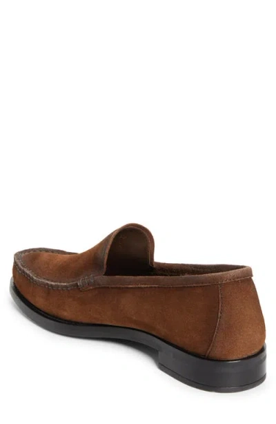 Prada Loafers With A Vintage-effect In Suede Leather In Animal Print