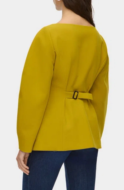 Aligne Artemis Curve-sleeve Blazer Jacket In Yellow