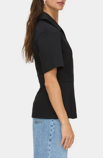 Aligne Cecile Zip Front Top In Black