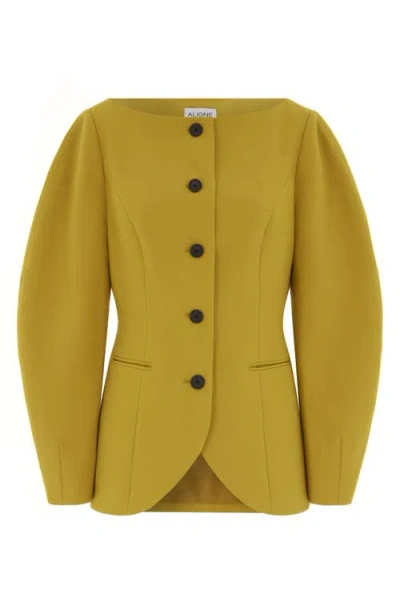 Aligne Artemis Curve-sleeve Blazer Jacket In Yellow