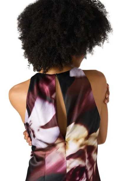 Steve Madden Jaidan Satin Scarf Maxi Dress In Multi