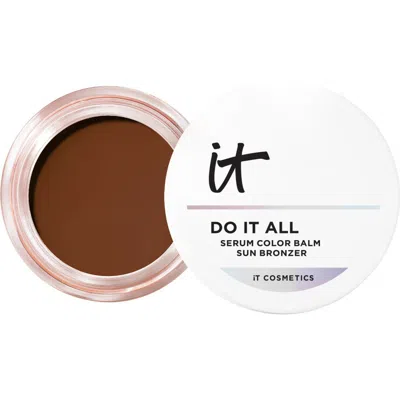 It Cosmetics Do It All Serum Color Balm Sun Cream Bronzer In Brown