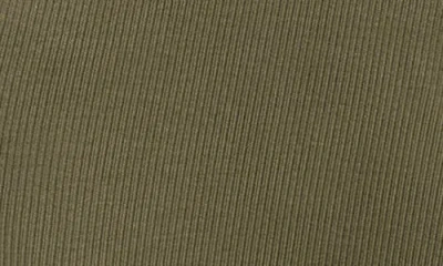 Veronica Beard Coralee Puff Sleeve Mixed Media Henley Top In Green