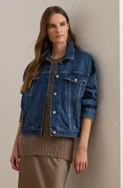 Ralph Lauren Women's Denim Trucker Jacket In Blue
