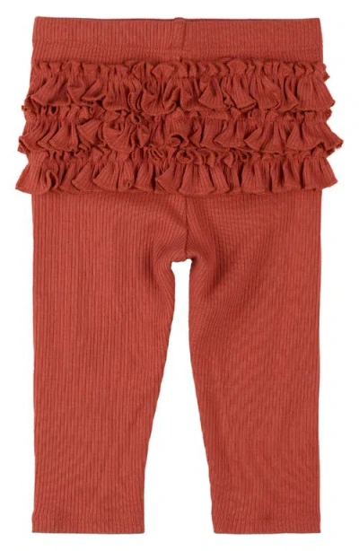 Firsts By Petit Lem Poppy Print 3-piece Cotton Bodysuits & Ruffle Leggings Set In Multi