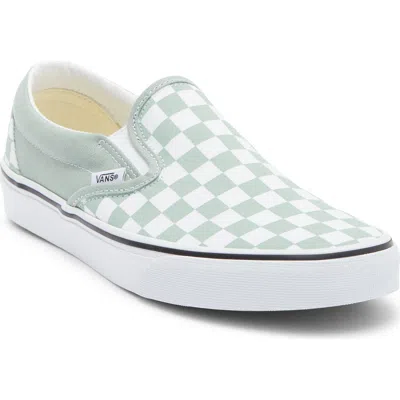 Vans Classic Slip-on Sneakers Color Theory Checkerboard Grey In Gray