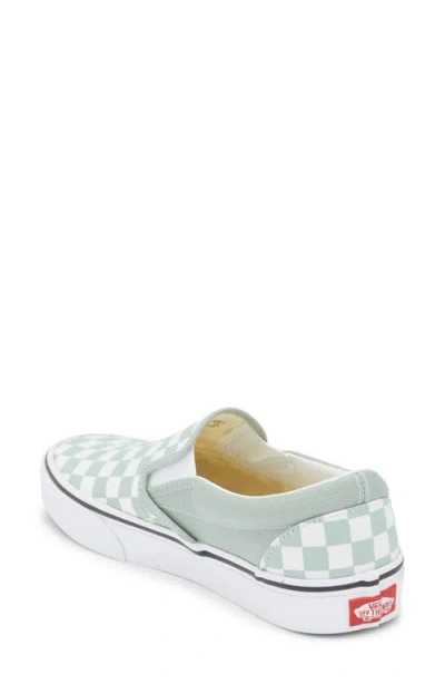 Vans Classic Slip-on Sneakers Color Theory Checkerboard Grey In Gray