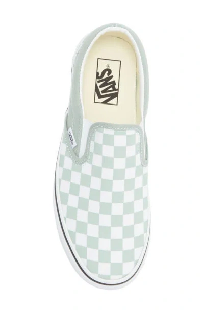 Vans Classic Slip-on Sneakers Color Theory Checkerboard Grey In Gray