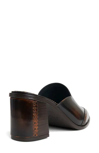 The Office Of Angela Scott Ms. Johanna Wingtip Mule In Brown