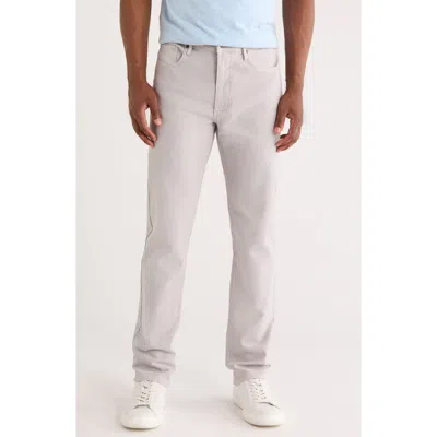 Marine Layer Flex Slim Straight Leg Stretch Twill Pants In Gray
