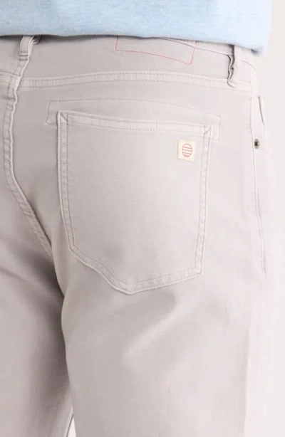 Marine Layer Flex Slim Straight Leg Stretch Twill Pants In Gray