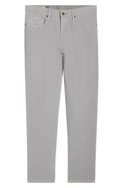 Marine Layer Flex Slim Straight Leg Stretch Twill Pants In Gray