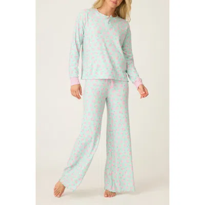 Pj Salvage Secret Garden Pajama Pant In Light Mint In Green