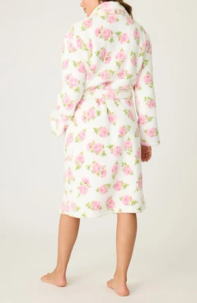 Pj Salvage Let's Get Cozy Plush Robe In White