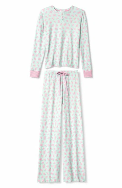 Pj Salvage Secret Garden Pajama Pant In Light Mint In Green