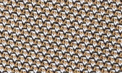 Hugo Boss Iconico Textured Short Sleeve Cardigan In Brown