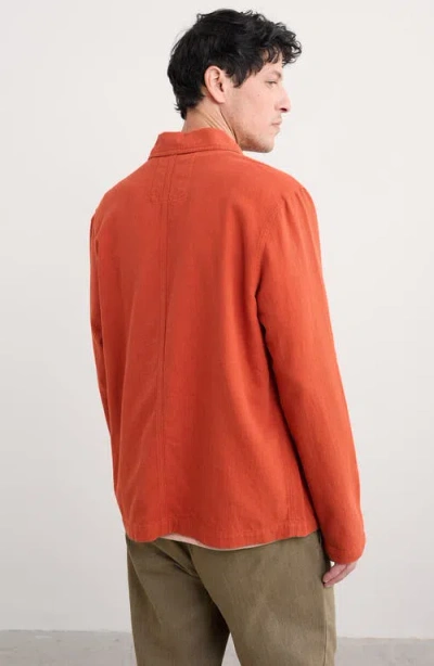 Seasalt Cornwall Men's Well Wright Jacket In Orange