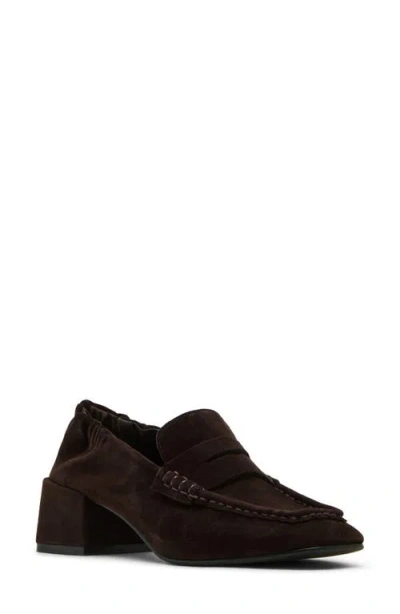 Steve Madden Women's Este Block-heel Loafers In Brown