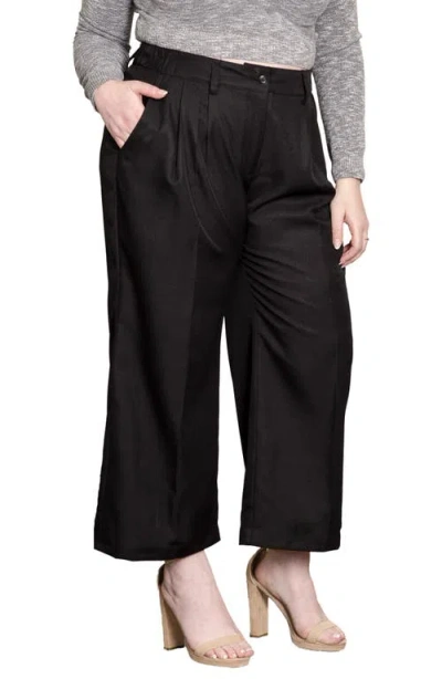 Standards & Practices Wide Leg Palazzo Pants In Black