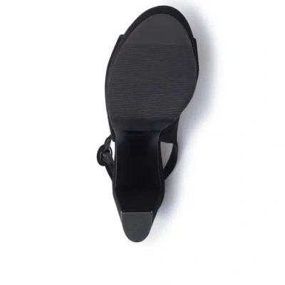 Bernardo Vega Peep-toe Platform Slingback Heels In Black