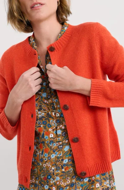 Seasalt Cornwall Tern Tide Merino Wool Blend Cardigan In Red