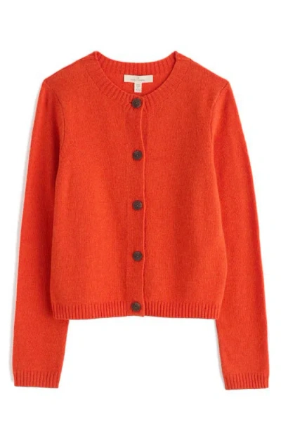 Seasalt Cornwall Tern Tide Merino Wool Blend Cardigan In Red