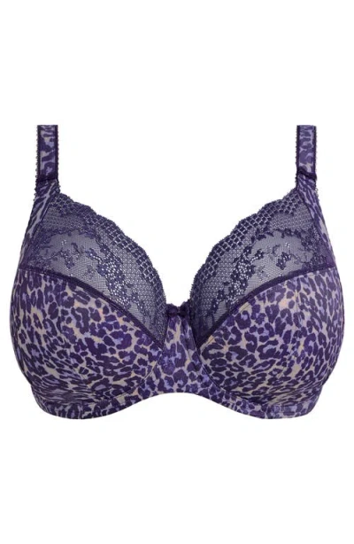 Elomi Lucie Underwire Plunge Bra In Blue
