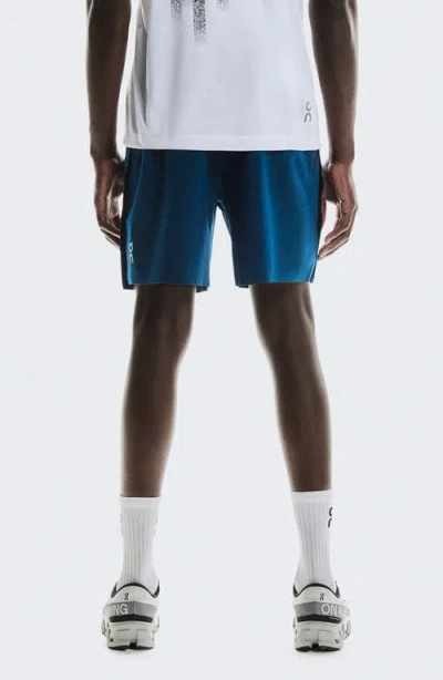 On Performance Shorts In Blue