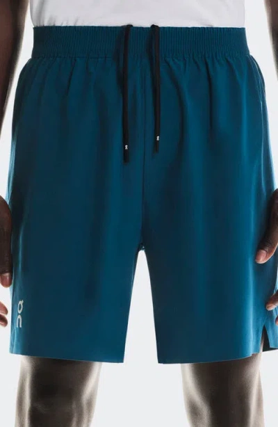 On Performance Shorts In Blue